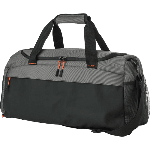 Custom Branded Two Tone Duffle Bag in Grey printed with your company logo from Total Merchandise
