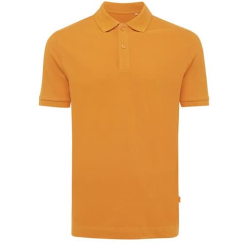 Personalised Iqoniq Yosemite Pique Polo Shirt in Sundial Orange from Total Merchandise