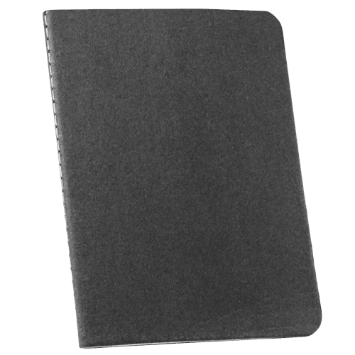 Customisable Raysse B7 Stitched Notebooks in Black printed with your logo from Total Merchandise