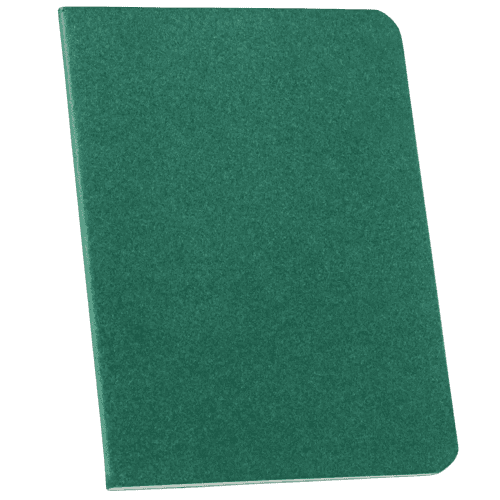 Branded Raysse B7 Stitched Notebooks in Dark Green printed with your logo from Total Merchandise