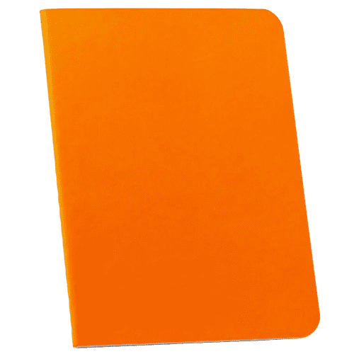 Promotional Raysse B7 Stitched Notebooks in Orange printed with your logo from Total Merchandise