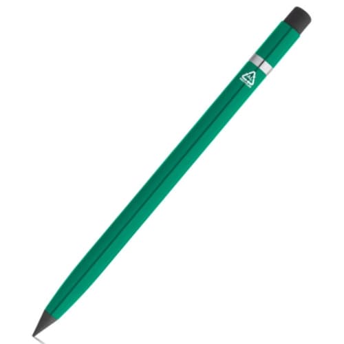 Custom Branded Recycled Aluminium Inkless Pens in Green from Total Merchandise