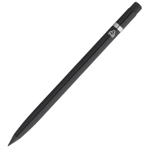 Personalisable Recycled Aluminium Inkless Pens in Black from Total Merchandise