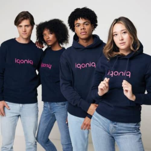 Lifestyle image of the Iqoniq Jasper Sustainable Hoodie from Total Merchandise