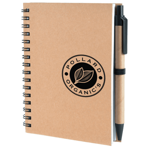 A6 Verno Notebook printed with your company logo, that comes inside the Go Green Gift Pack