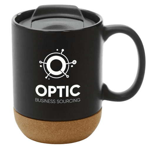 Cork Mug printed with your company logo, that comes inside the Go Green Gift Pack