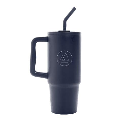 Printed Embrace 900ml RCS Recycled Stainless Steel Tumbler in Navy from Total Merchandise