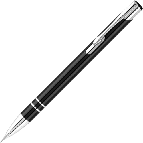Personalisable Electra GRS Recycled Mechanical Pencil in Black from Total Merchandise