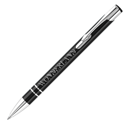 Promotional GRS Electra Recycled Metal Ballpens in Black from Total Merchandise