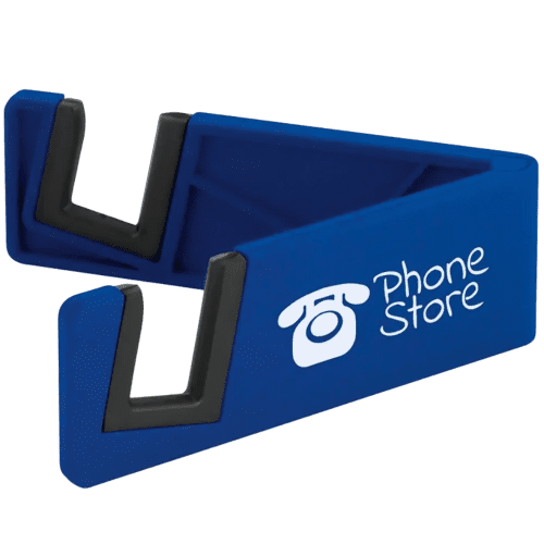Promotional printed Hooke Phone Holder in Blue from Total Merchandise