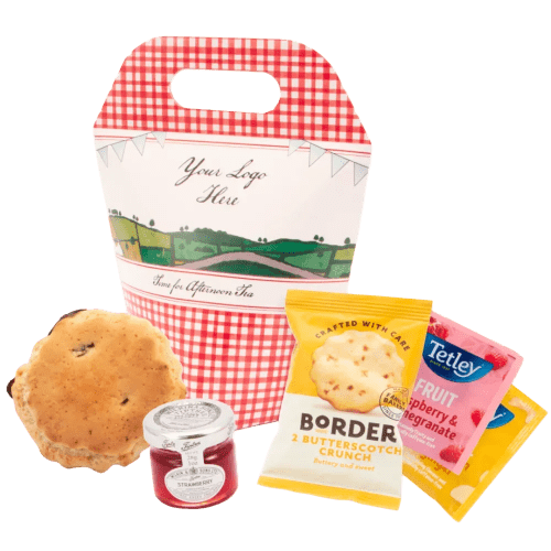 Promotional Afternoon Tea Box printed with your company logo from Total Merchandise