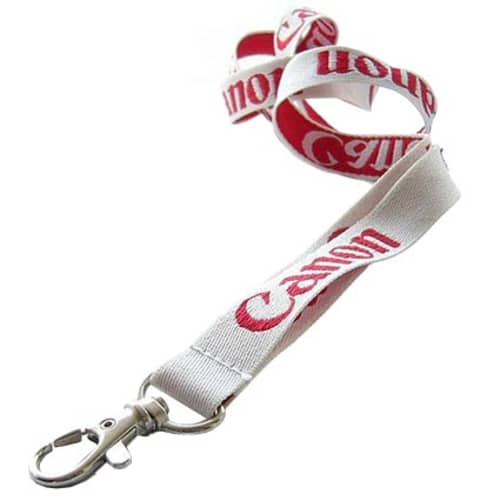 20mm Polyester Lanyards in White