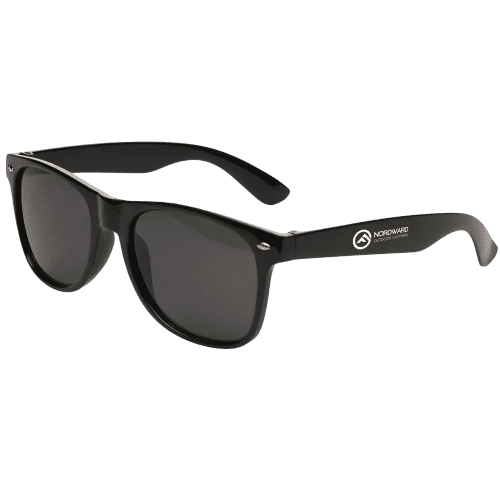 Custom printed Sunny Recycled Sunglasses in Blackfrom Total Merchandise
