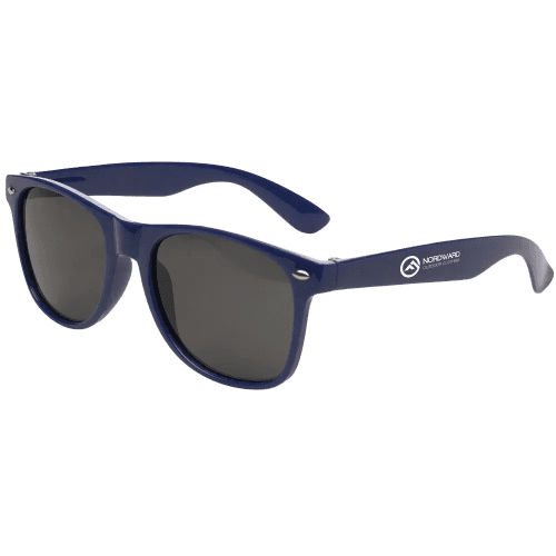 Promotional printed Sunny Recycled Sunglasses in Black from Total Merchandise