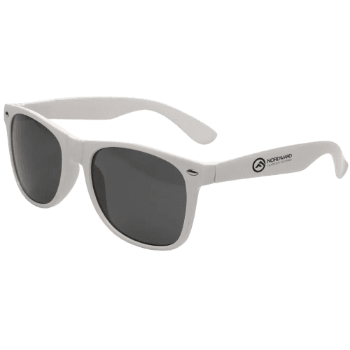 Logo Branded Sunny Recycled Sunglasses in White from Total Merchandise