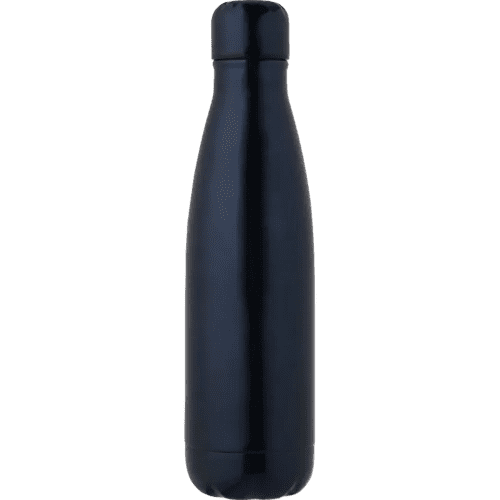 Cove 500ml Insulated RCS Recycled Metal Bottles in Navy