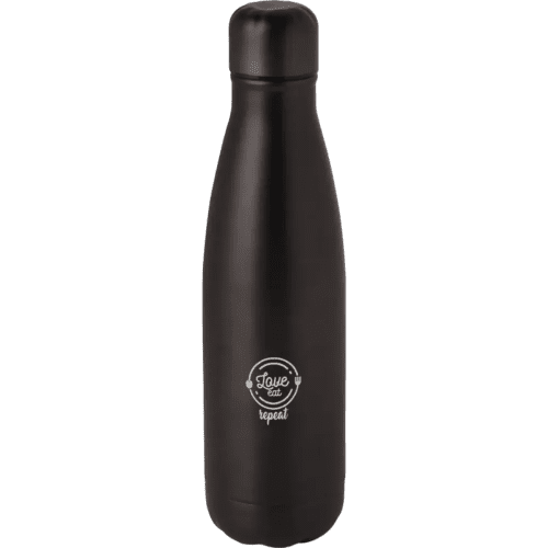 Cove 500ml Insulated RCS Recycled Metal Bottles in Titanium