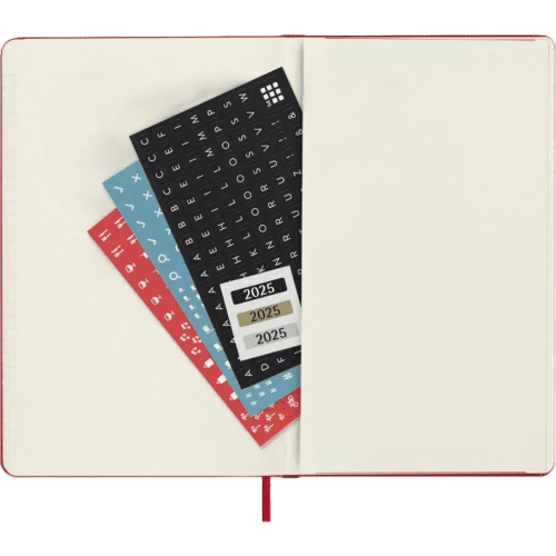 An image of the back page and envelope in the Moleskine Large Hard Cover 12 Month Daily Planner