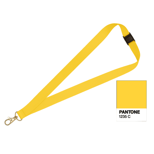 Printed 20mm Lanyard in Orange 1235