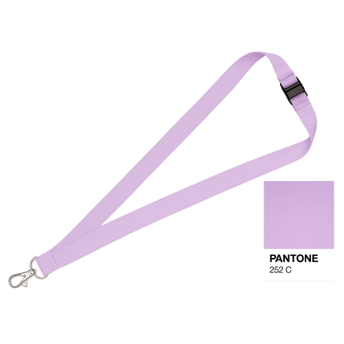Printed 20mm Lanyard in Purple 252c