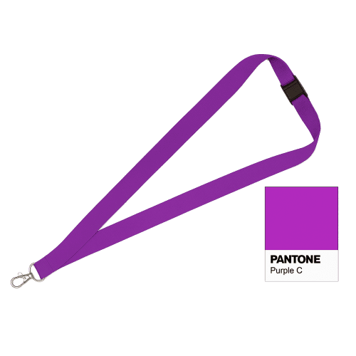 Printed 20mm Lanyard in Purple C