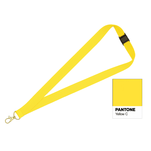 Printed 20mm Lanyard in Yellow C