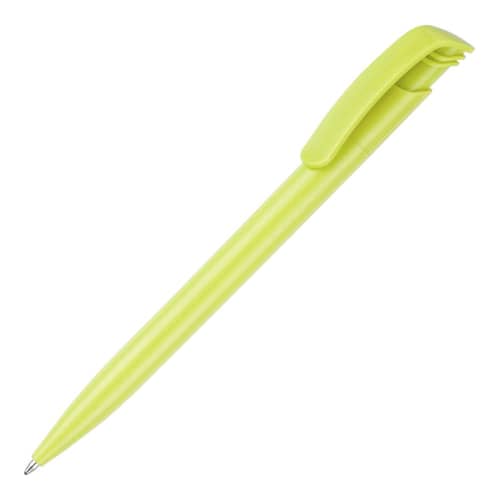 Personalised Koda Colour BallPen in Lime Green with a design from Total Merchandise