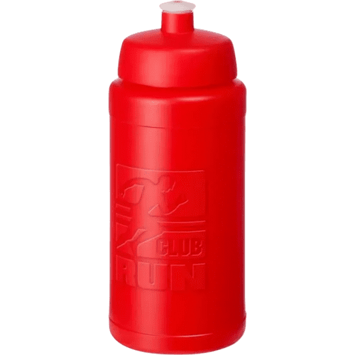 Logo printed 500ml Baseline Rise Sports Bottle in Red/Red from Total Merchandise
