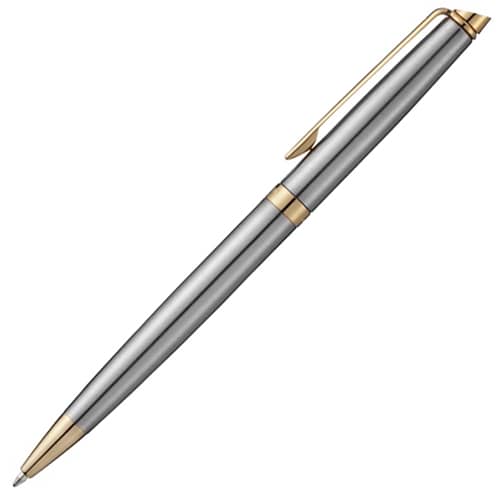 Waterman Hemisphere Ballpens in Silver/Gold printed with your logo