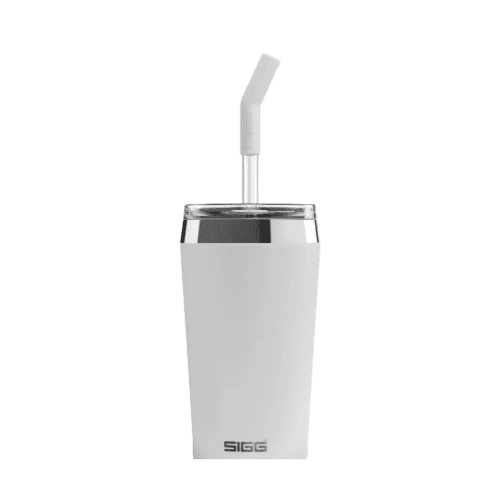 Custom Printed SIGG 0.45L Helia Travel Cup in White with a design from Total Merchandise