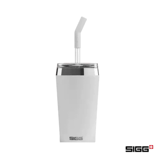 Custom Printed SIGG 0.45L Helia Travel Cup in White with a design from Total Merchandise