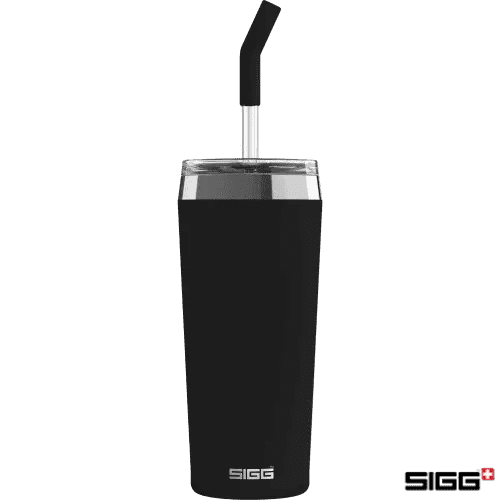 Logo Branded SIGG 0.6L Helia Travel Cup in Black with a design from Total Merchandise