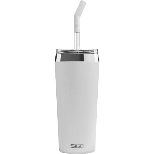 Promotional SIGG 0.6L Helia Travel Cup in White with a design from Total Merchandise
