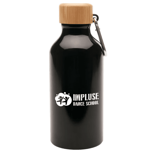 Promotional 400ml Berkeley Water Bottle in Black with a design from Total Merchandise