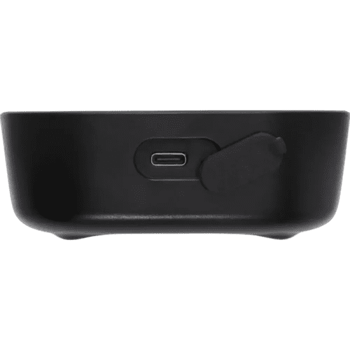 Charging port of the Stark RCS Recycled Plastic Bluetooth Speaker from Total Merchandise