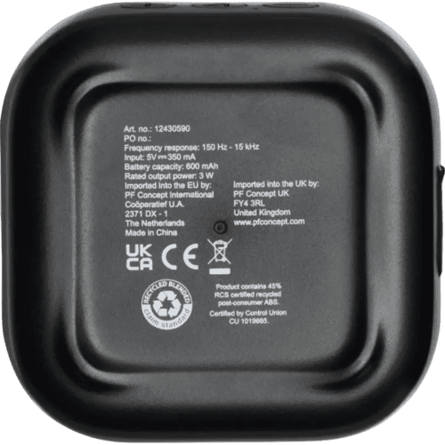 Stark RCS Recycled Plastic Bluetooth Speakers - back of it