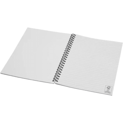 Inside of the Recycled A5 Colour Spiral Notebook from Total Merchandise