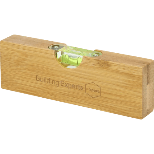 Custom Printed Flush Bamboo Spirit Level Bottle Opener in Natural from Total Merchandise