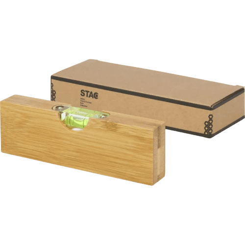 Personalisable Flush Bamboo Spirit Level Bottle Opener in Natural from Total Merchandise