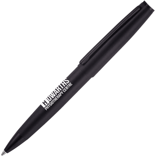 Promotional printed Panther Ballpen in Black with a design from Total Merchandise