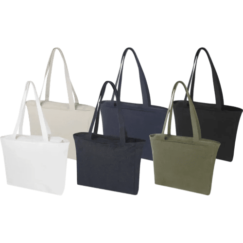 An image of the colours available in the Aware™ Weekender Recycled Tote Bag from Total Merchandise
