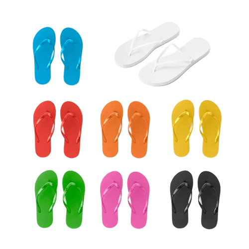 Customisable S/M Flip Flops with PVC Straps printed with your company logo from Total Merchandise