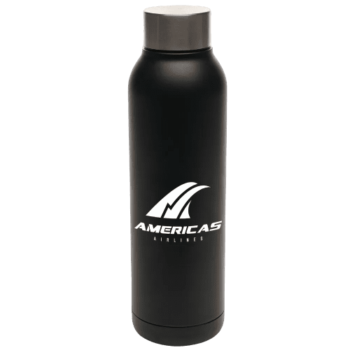 Custom branded Manolo 630ml Water Bottle in Black with a design from Total Merchandise