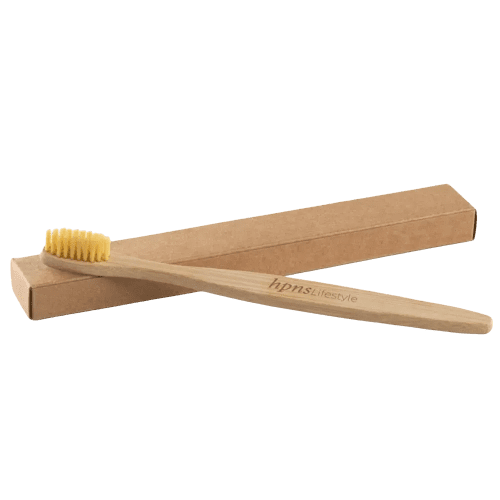 Promotional Branded Bamboo Toothbrushes in Natural engraved with your logo from Total Merchandise