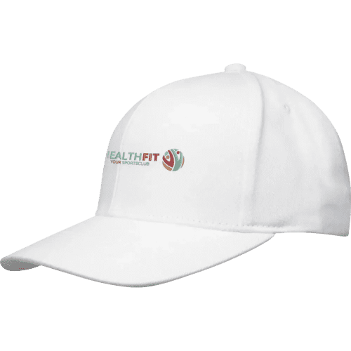 Logo Branded Opal 6 panel Aware™ Recycled Cap in White with your logo from Total Merchandise