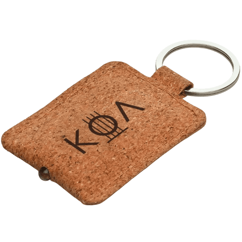 Custom Branded Cork Torch Keyring in Natural printed with your logo from Total Merchandise