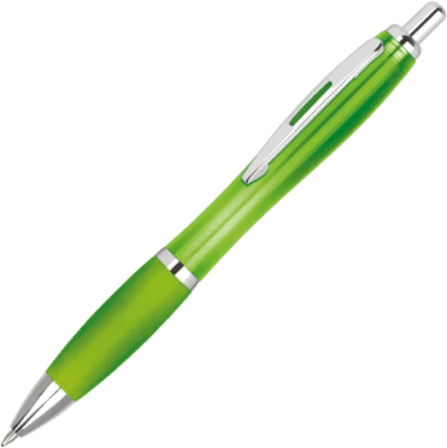 Branded GRS Recycled Contour Ballpen in Light Green from Total Merchandise