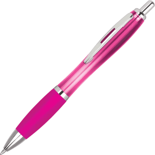 Promotional GRS Recycled Contour Ballpen in Magenta from Total Merchandise