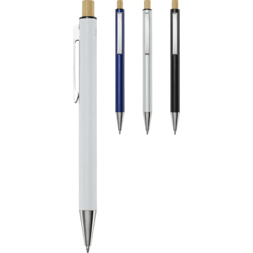 Promotional Cyrus Recycled Aluminium Ballpoint Pens with logo from Total Merchandise