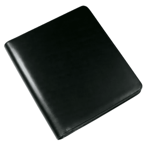 Malvern A4 Zipped Ringbinder Folders in Black